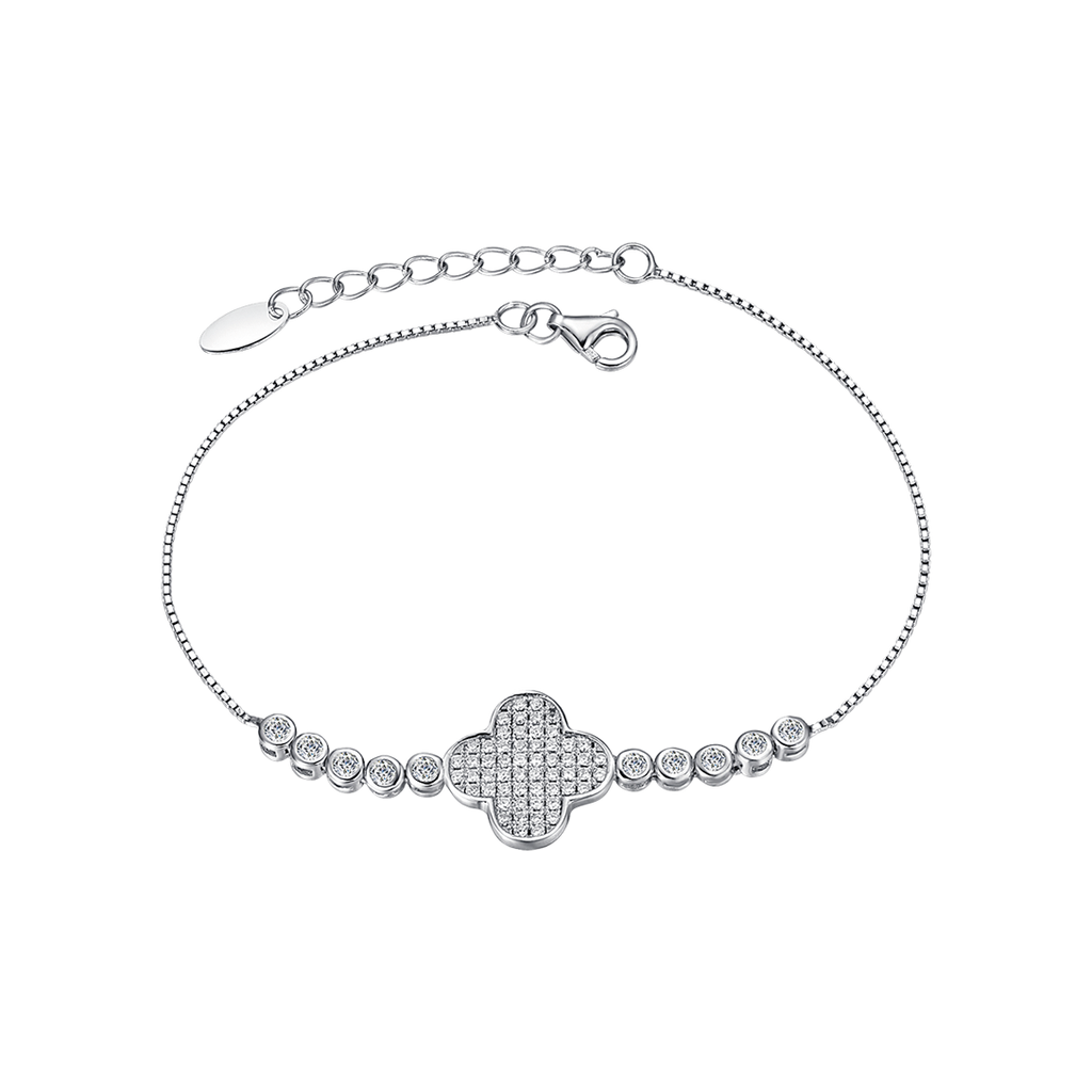 Bracciale in argento con zirconi Melitea