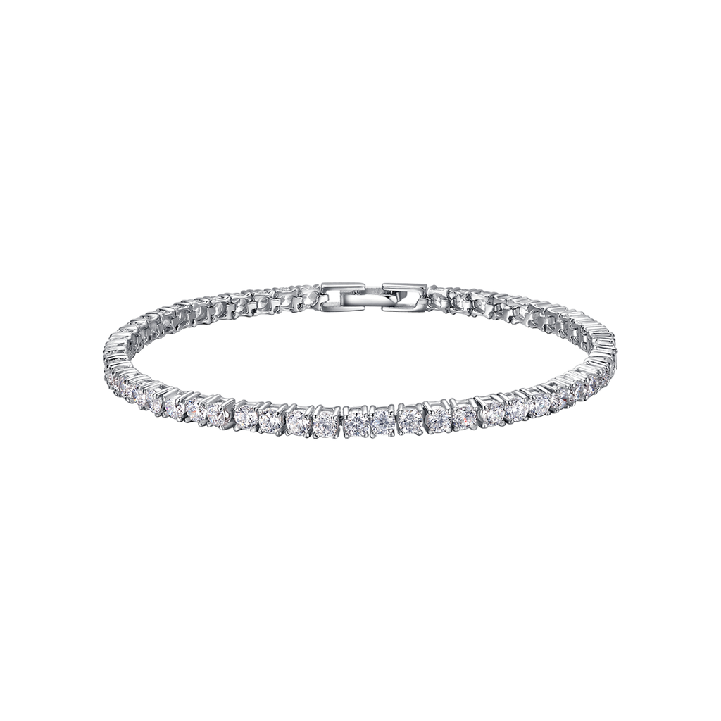 Bracciale tennis in argento con cristalli Melitea