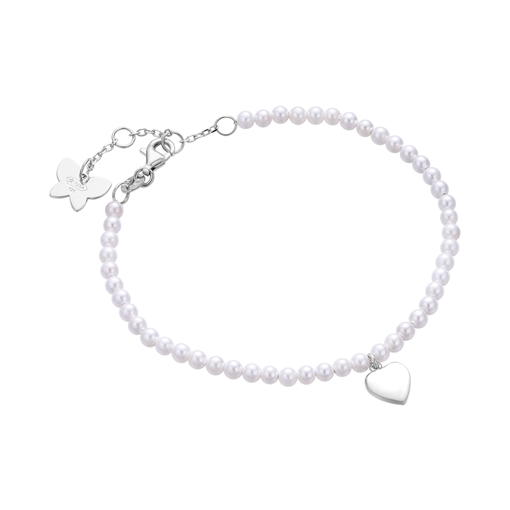 BRACCIALE IN ARGENTO CON CUORE Melitea