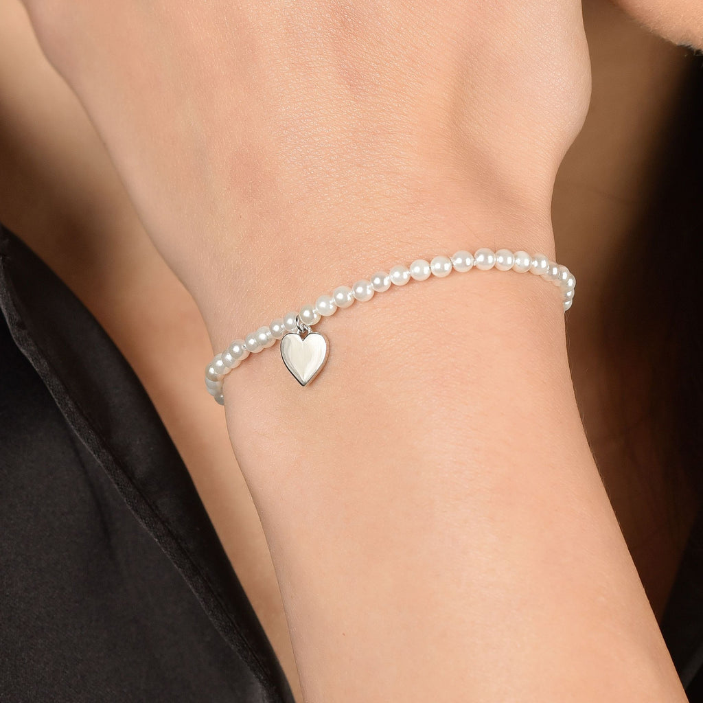 BRACCIALE IN ARGENTO CON CUORE Melitea