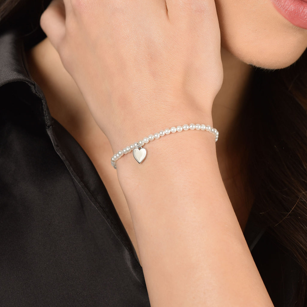 BRACCIALE IN ARGENTO CON CUORE Melitea