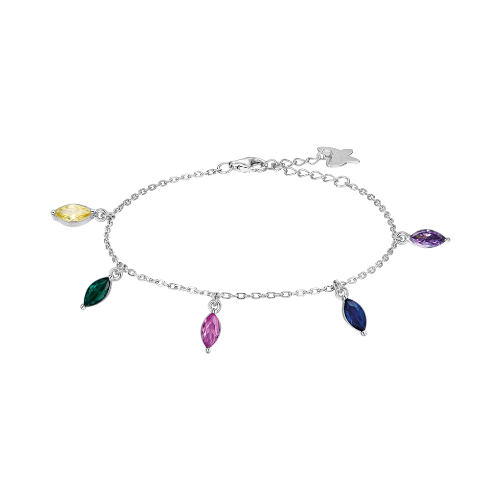 BRACCIALE IN ARGENTO CON ZIRCONI MULTICOLOR Melitea