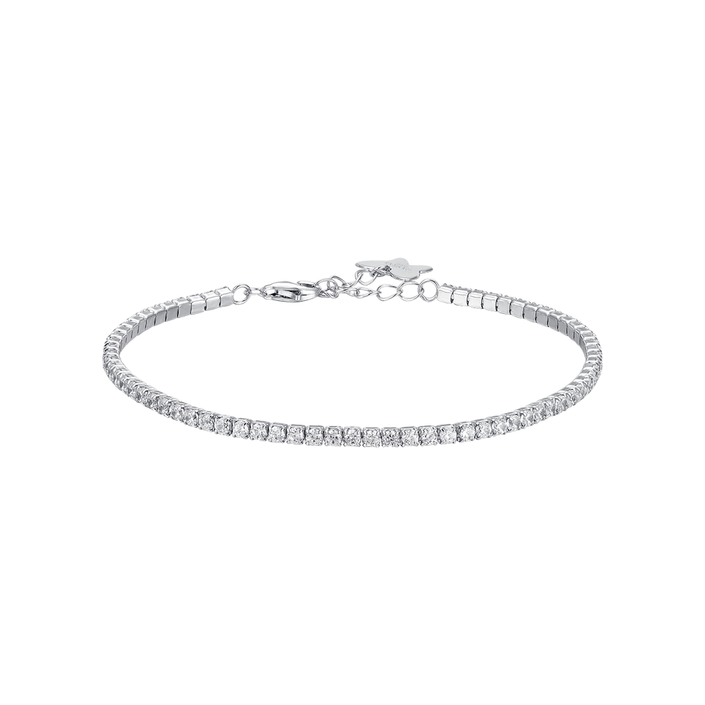 BRACCIALE TENNIS IN ARGENTO CON ZIRCONI BIANCHI Melitea