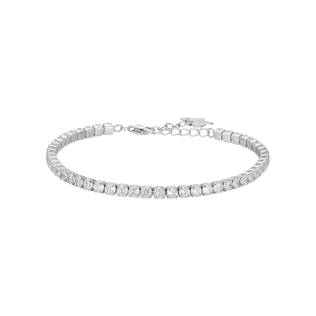 BRACCIALE TENNIS IN ARGENTO CON ZIRCONI BIANCHI Melitea