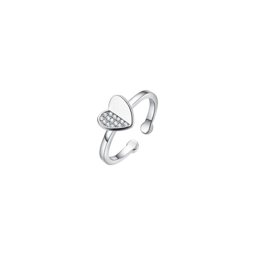 Silver ring with cubic zirconia Melitea