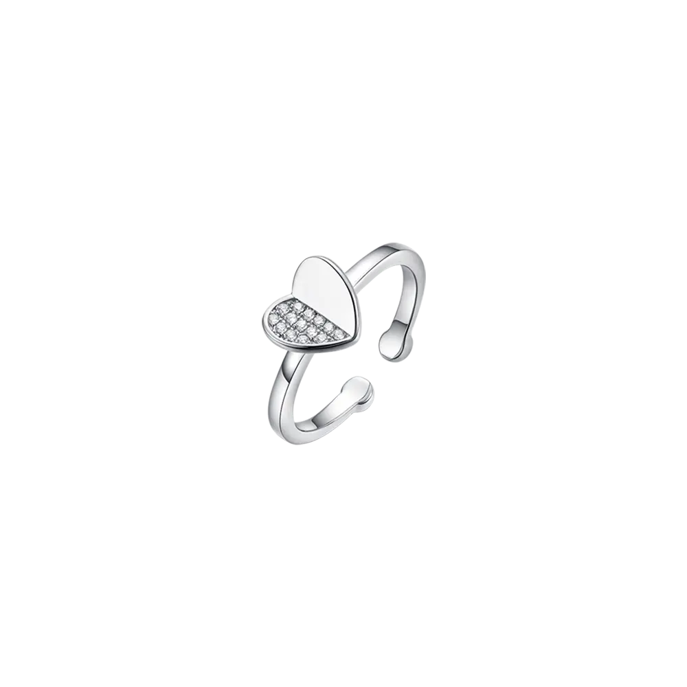 Silver ring with cubic zirconia Melitea