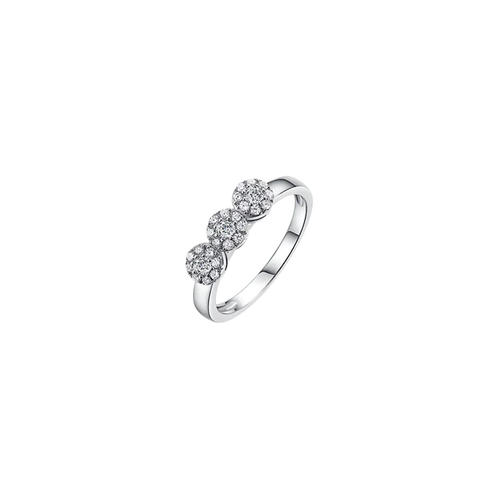 Silver ring with cubic zirconia Melitea