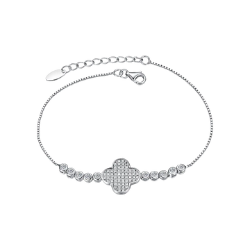 Silver bracelet with cubic zirconia Melitea