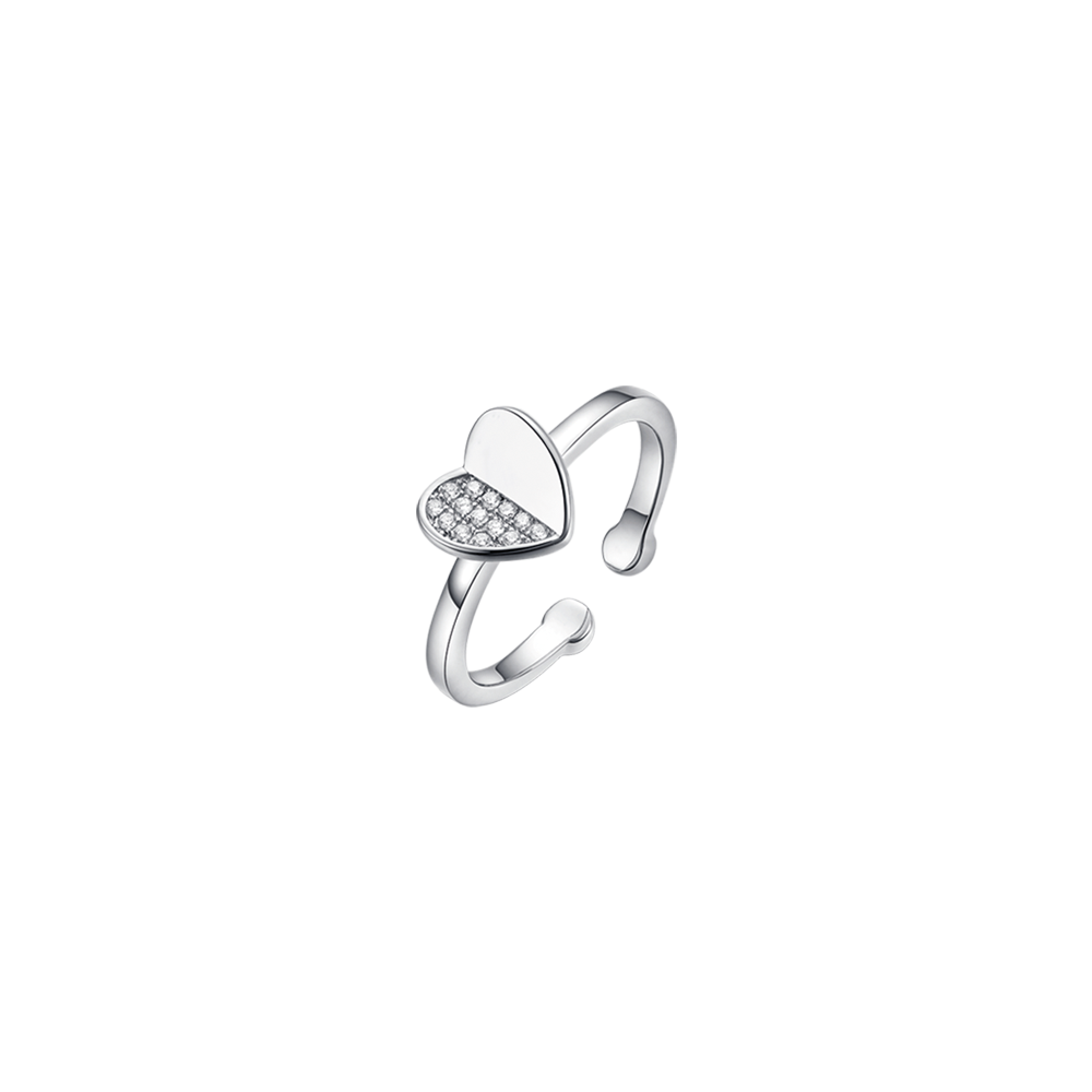 Silver ring with cubic zirconia Melitea