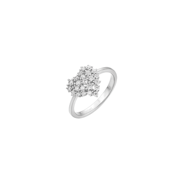 SILVER RING WITH WHITE ZIRCONES Melitea