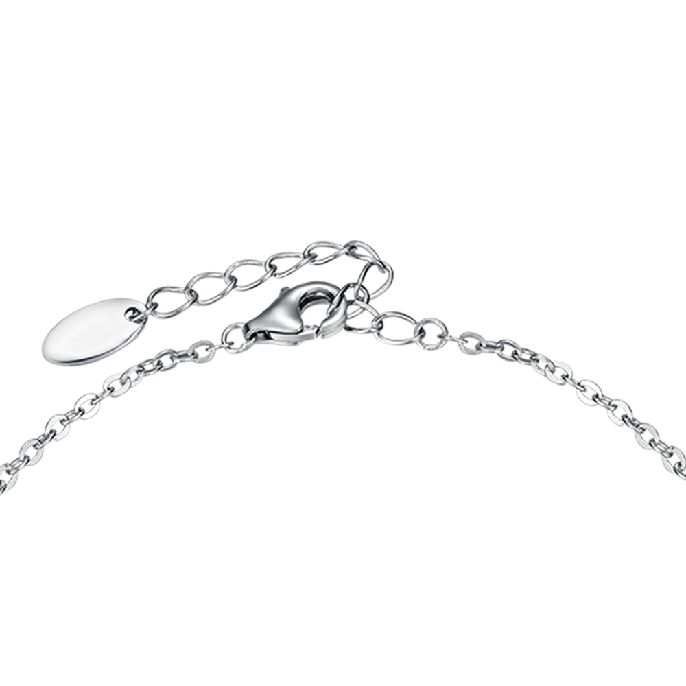 Silver bracelet with cubic zirconia and Melitea sphere