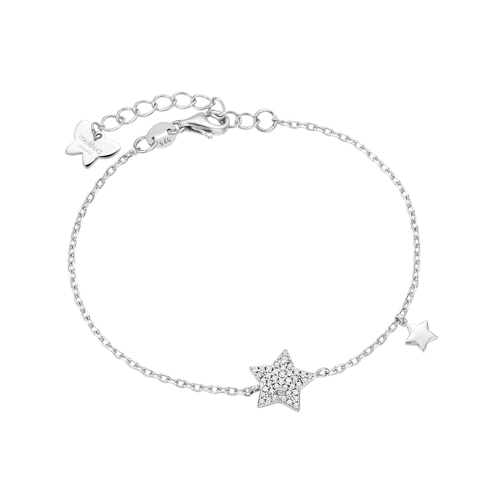 silver bracelet with star melitea