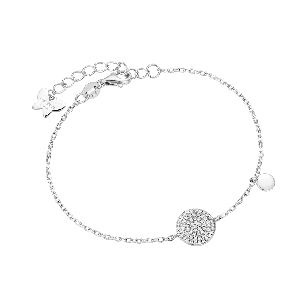 silver bracelet with circle melitea