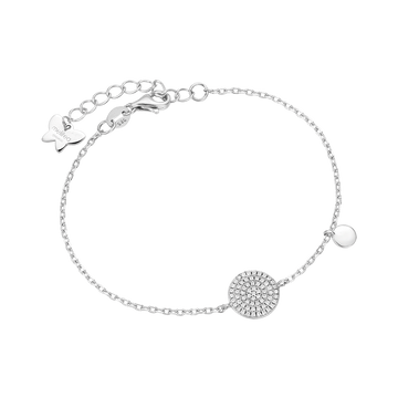 silver bracelet with circle melitea