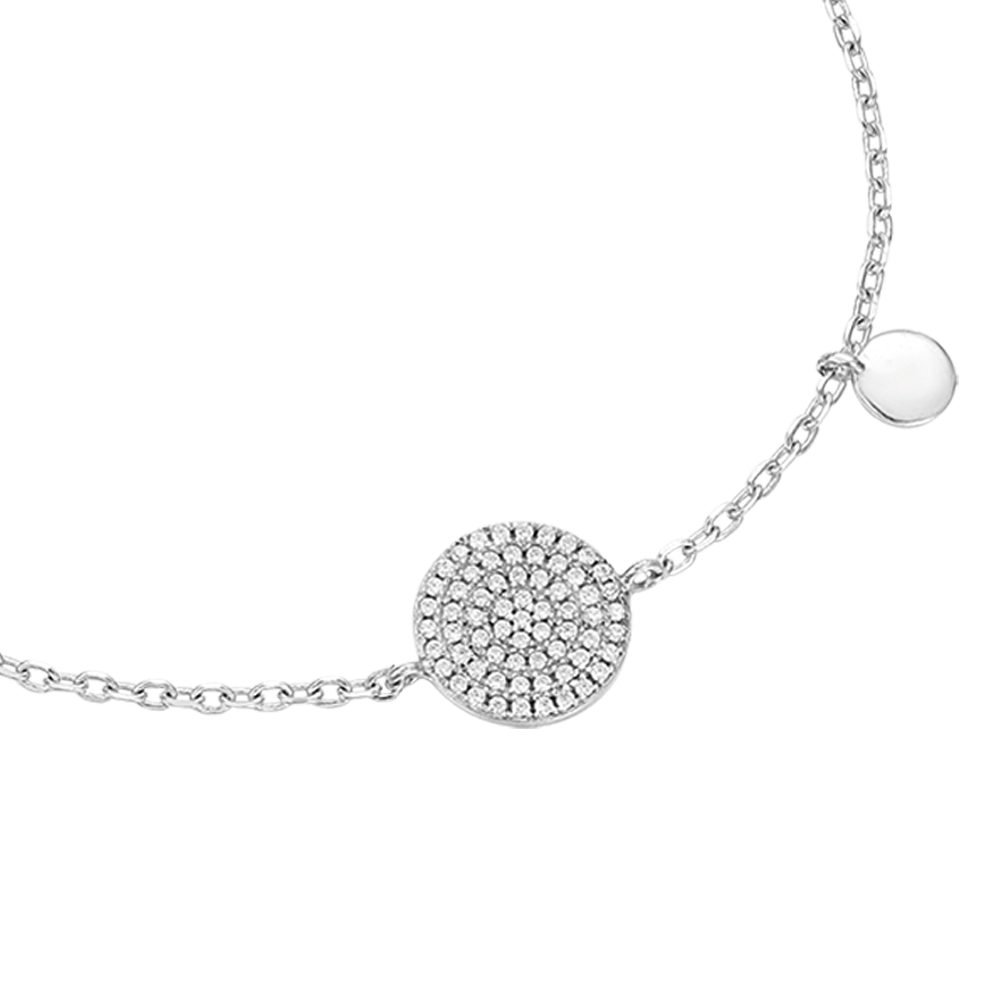 silver bracelet with circle melitea