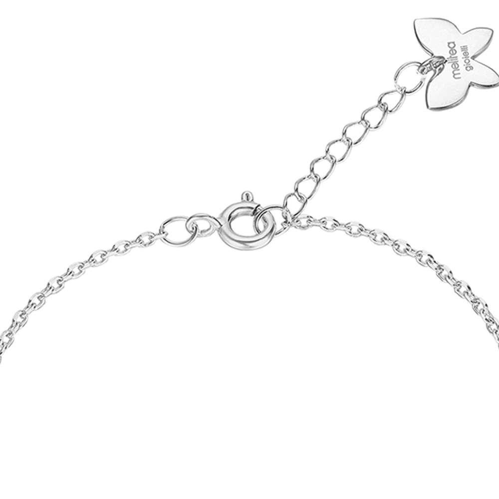 SILVER BRACELET WITH INFINITE WITH WHITE CRYSTALS Melitea