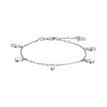 SILVER BRACELET WITH WHITE ZIRCONES Melitea