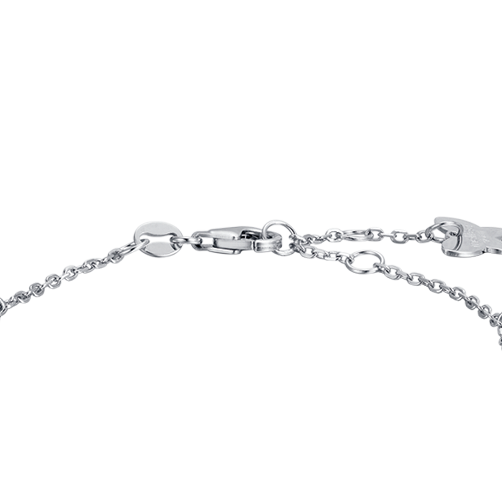 SILVER BRACELET WITH WHITE ZIRCONES Melitea