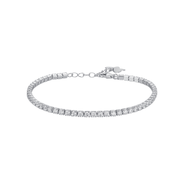 TENNIS BRACELET IN SILVER WITH WHITE ZIRCONES Melitea