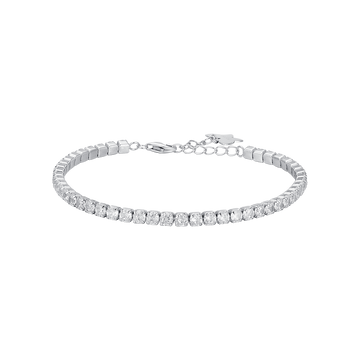 TENNIS BRACELET IN SILVER WITH WHITE ZIRCONES Melitea