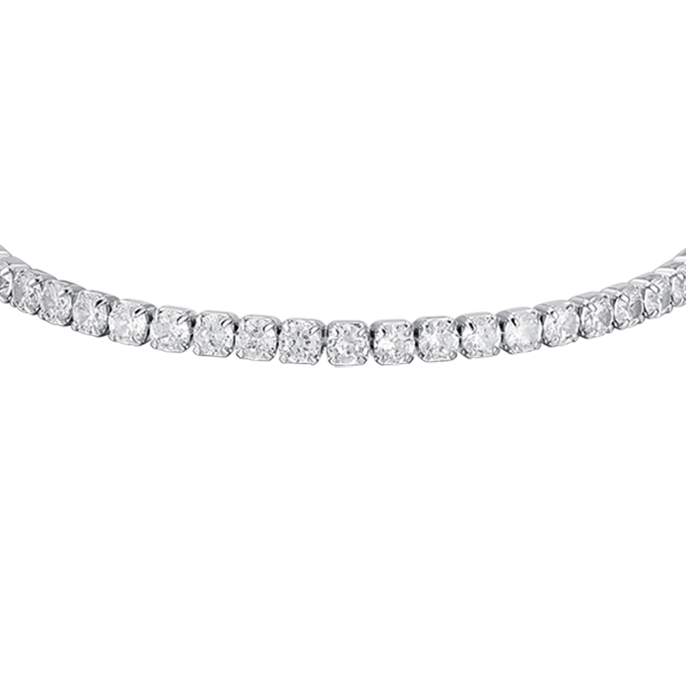 TENNIS BRACELET IN SILVER WITH WHITE ZIRCONES Melitea