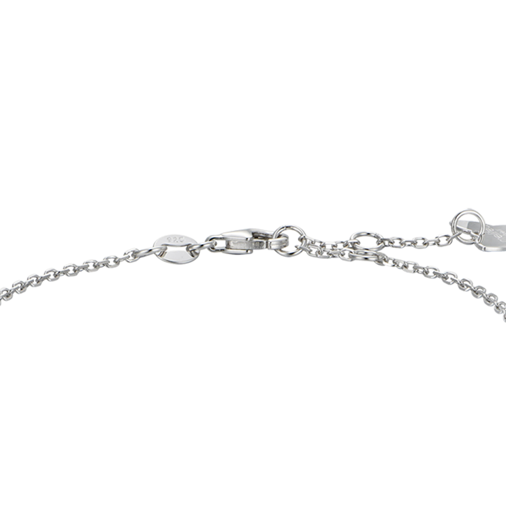 WOMAN'S SILVER BRACELET WITH WHITE ZIRCONES Melitea