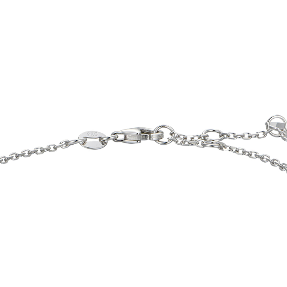 WOMAN'S SILVER BRACELET WITH WHITE ZIRCONES Melitea