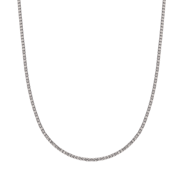 SILVER TENNIS NECKLACE WITH WHITE ZIRCONES Melitea