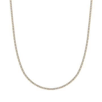 IP GOLD SILVER TENNIS NECKLACE WITH WHITE ZIRCONES Melitea