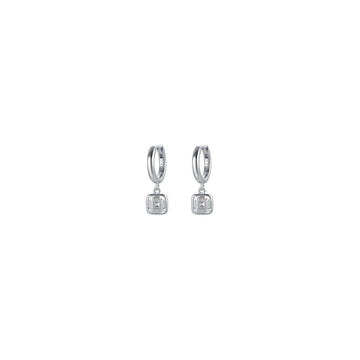 WOMAN'S EARRINGS IN SILVER WITH WHITE ZIRCONES Melitea